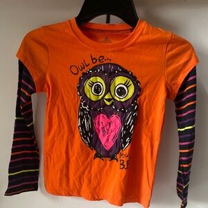 Orange Halloween Long Sleeve Kids 7-8